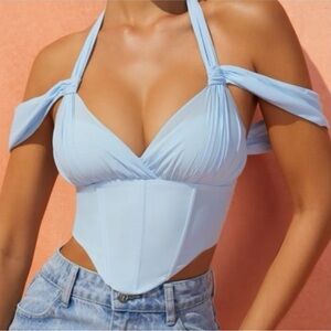 🩵Oh Polly Blue Corset Top🩵